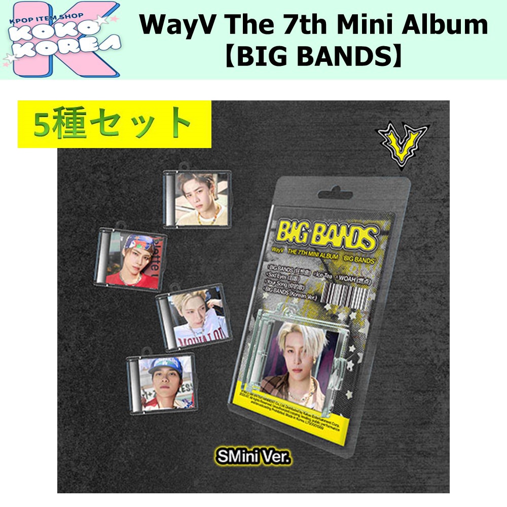 5種セット Smini ver WayV The 7th Mini Album 【BIG BANDS】
