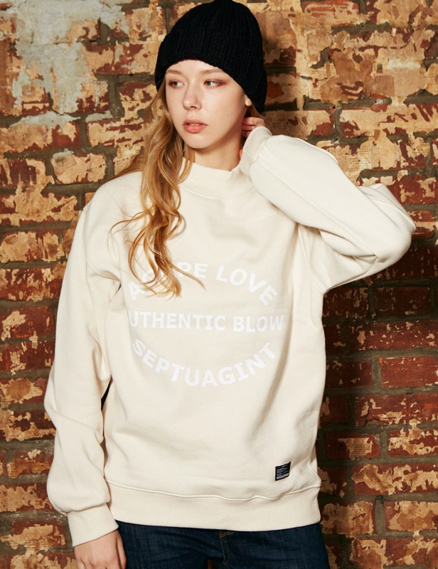 送料無料 ユニーセックスR.R.R SWEATSHIRTS [IVORY]