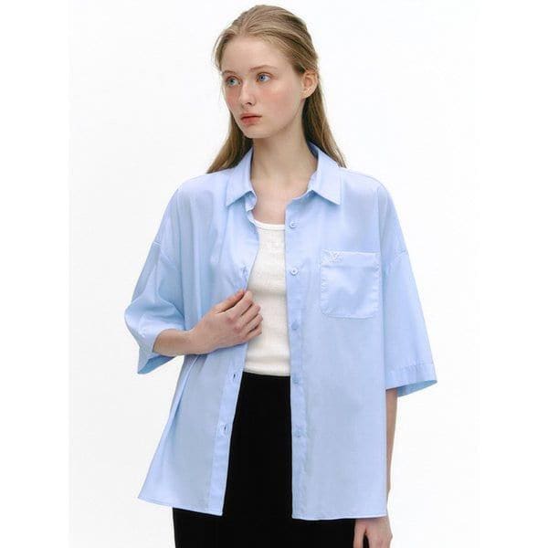 サマーリンクルフリー半袖シャツ(MAEBSH11MSB)