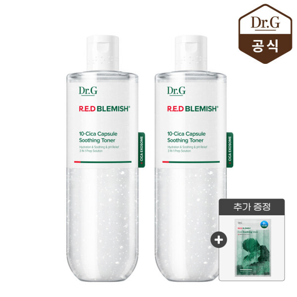 ドクタージー レッドブレミッシュ 10-シカ カプセル スーディングトナー 300ml 1+1 +レッドブレミッシュマスク 1枚（ランダム） (贈呈品なくなり次第贈呈終了)