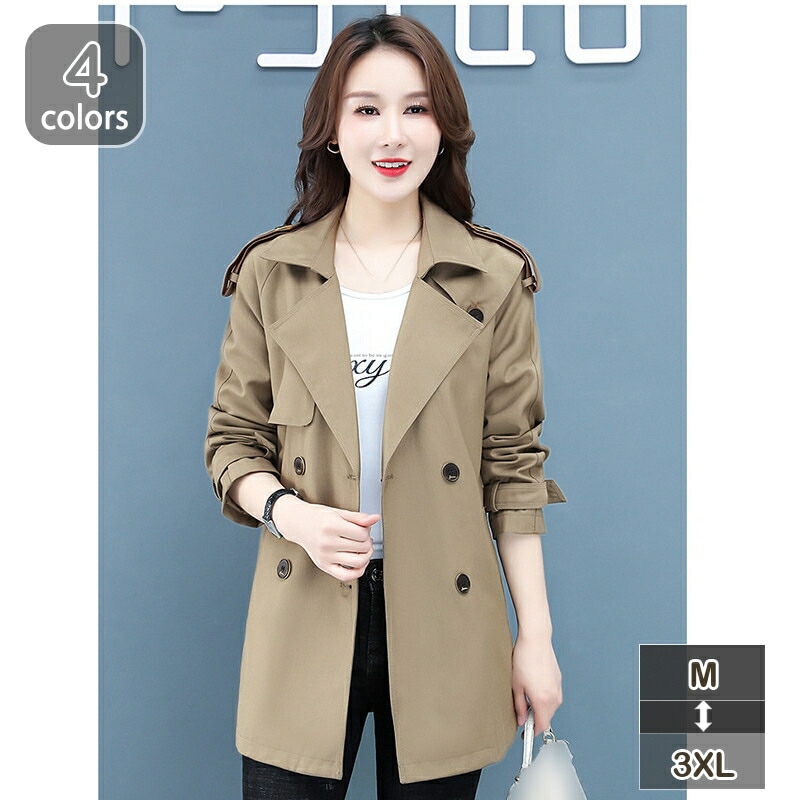 トレンチコート レディース アウター 秋コート スプリングコート ロング丈 Aライン 大きいサイズ 長袖 おしゃれ 通勤 大人 オフィス 秋冬 エレガント 体型カバー 薄手 ジャケット 20代 30代