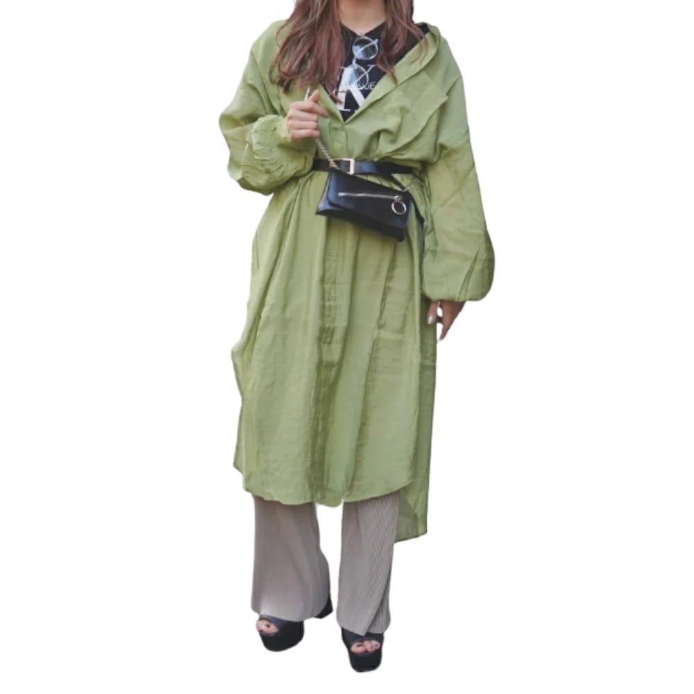 Pleats Flare Easy Pants (light beige) A.D.G レディース ファッション ボトムス