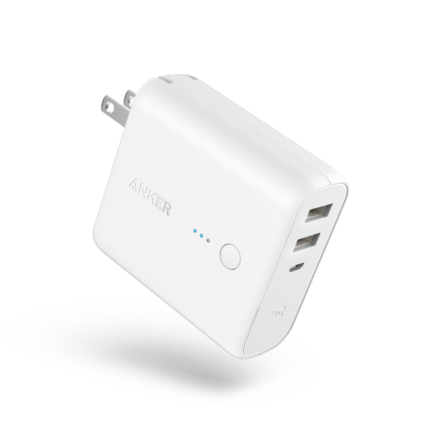 Anker PowerCore Fusion 5000 (モバイルバッテリー 搭載 USB充電器 5000mAh) 【PSE技術基準適合/コンセント 一体型/PowerIQ搭載/折りたたみ式プラグ】