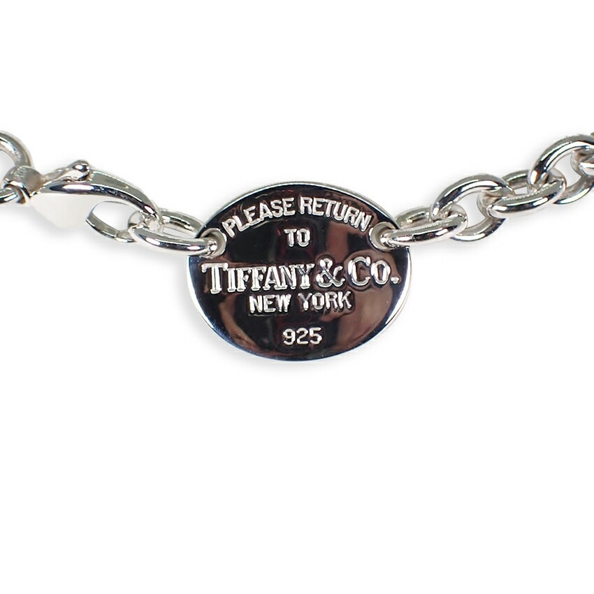 【中古】TIFFANY/ティファニー 925 リターントゥティファニー オーバルタグ チョーカー/ネックレス[g339-71］