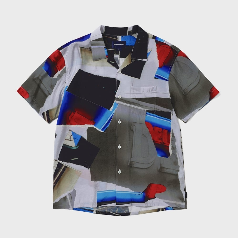 ディス・イズ・ネヴァー・ザット・トーン・レーヨン S/S シャツマルチ