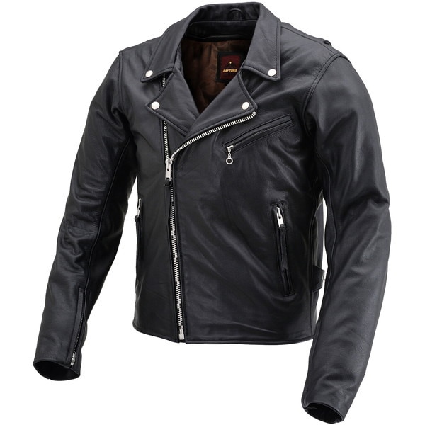 D17815 ダブルライダースジャケット DL-003 XLサイズ(メンズ) ブラック バイク用 レザー ジャケット