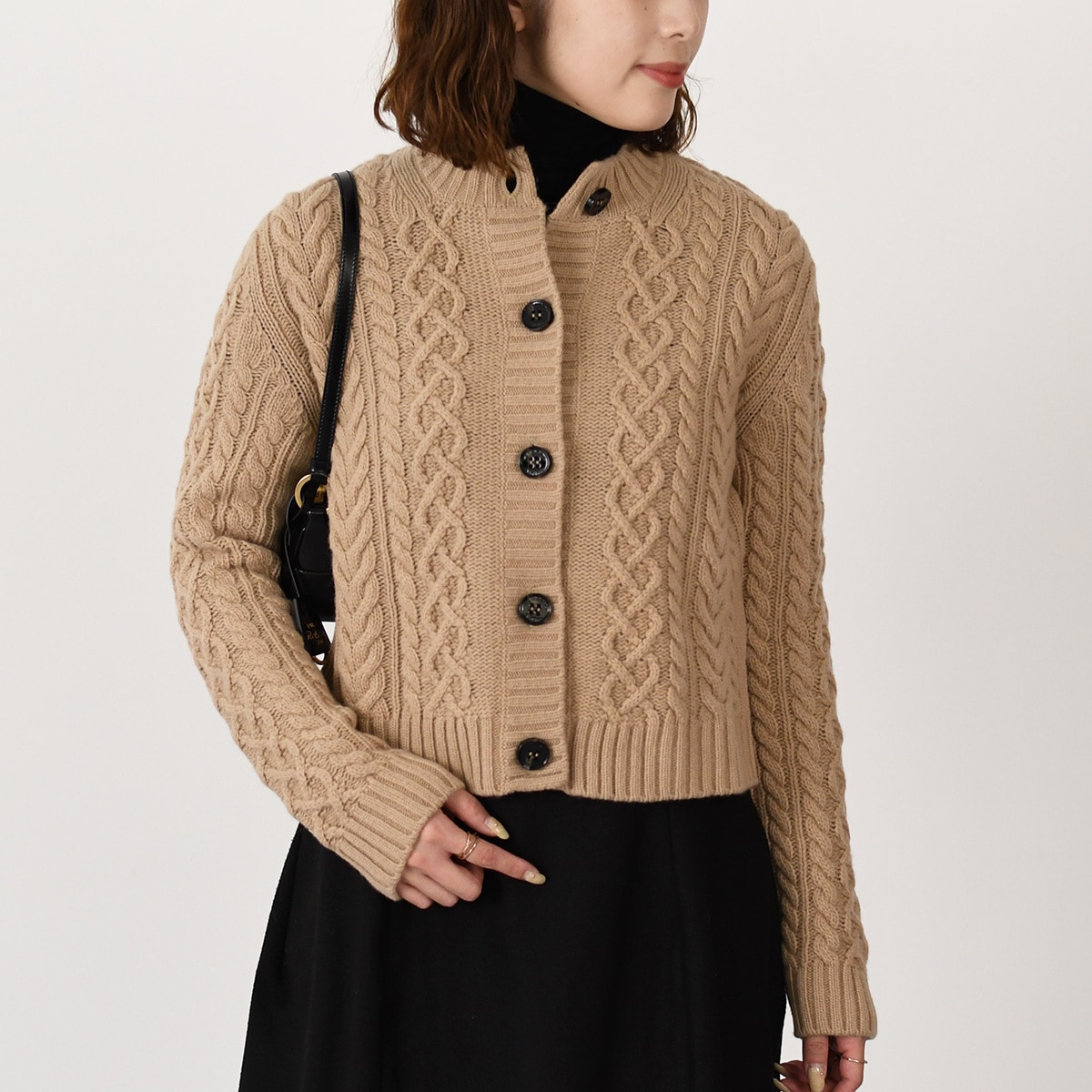 Weekend Max Mara ウィークエンドマックスマーラ AFOSI アフォージ ケーブル ニット ウール カーディガン 5346032600 レディース キャメル 秋冬