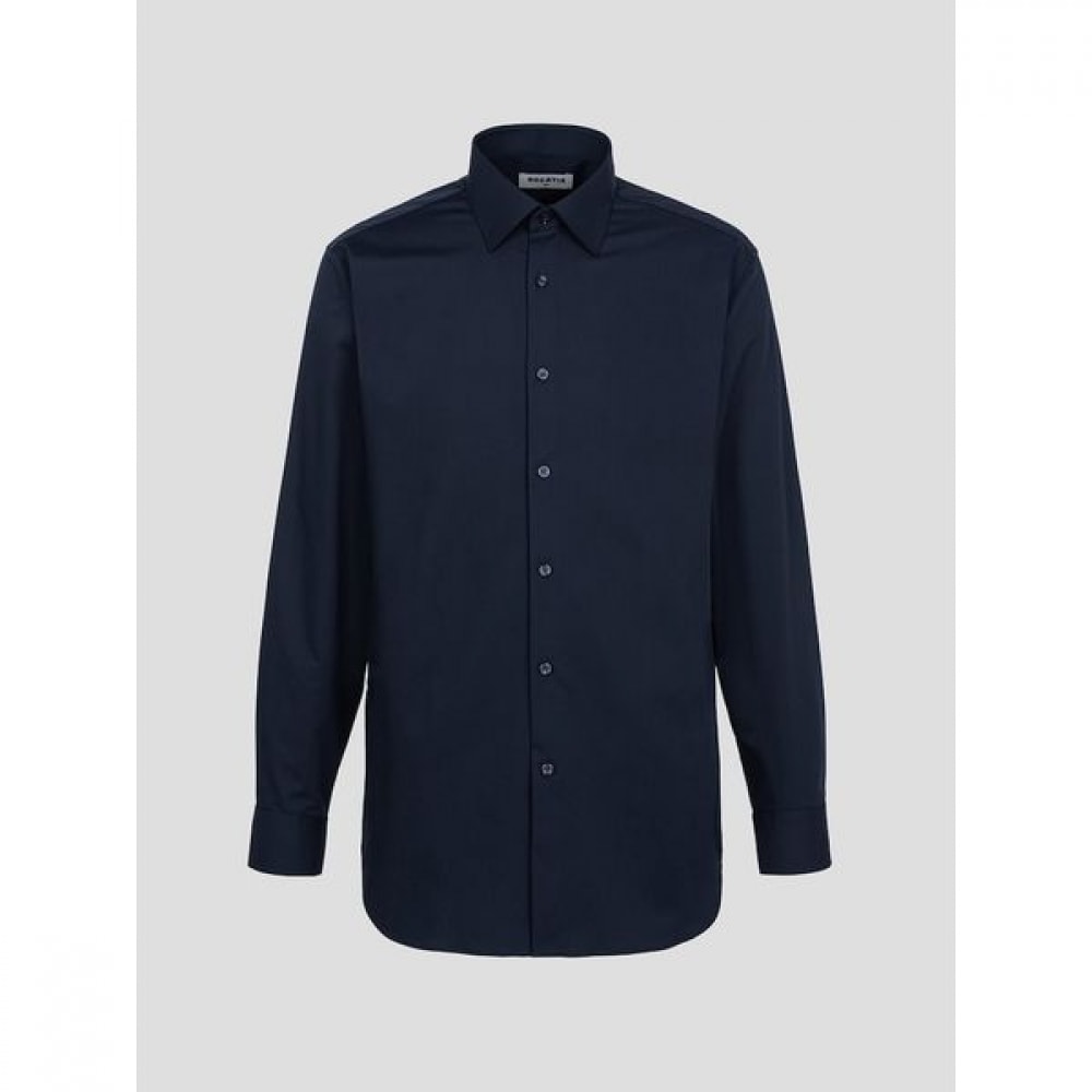 [ロガディス] ソリッドレギュラーフィットカラーシャツネイビー (MA5264FJ3R)