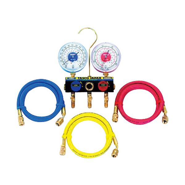 タスコジャパンR22/R12/R502用ボールバルブ式ゲージマニホールドキット TA120WH-2 1個 30,900円