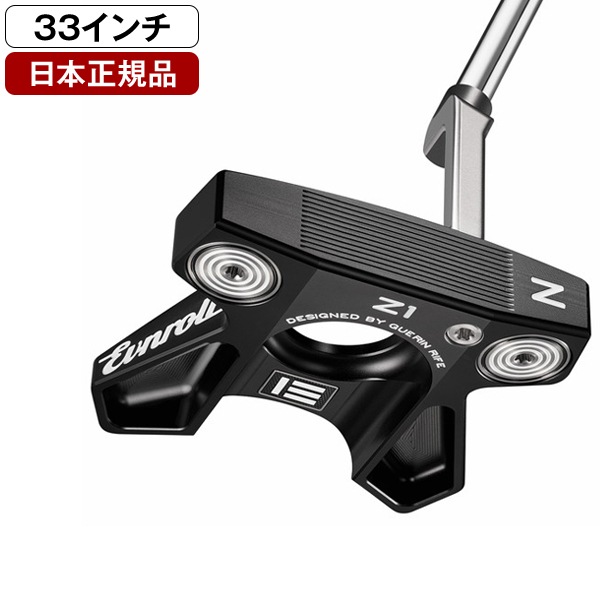 日本正規品 イーブンロール パター 2025年モデル HEPT-000258 ZERO シリーズ Z1 High MOI Mallet ブラック 33インチ