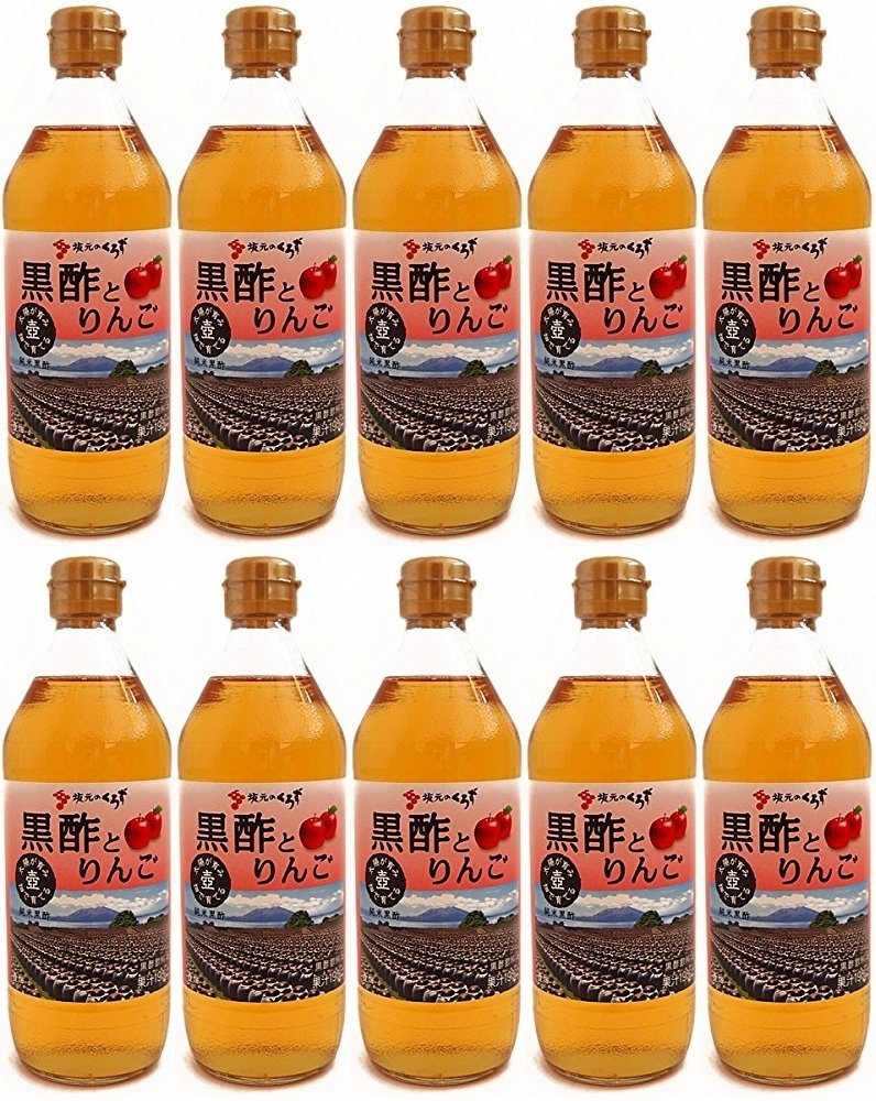 坂元醸造 黒酢とりんご 500ml×10本（1箱）