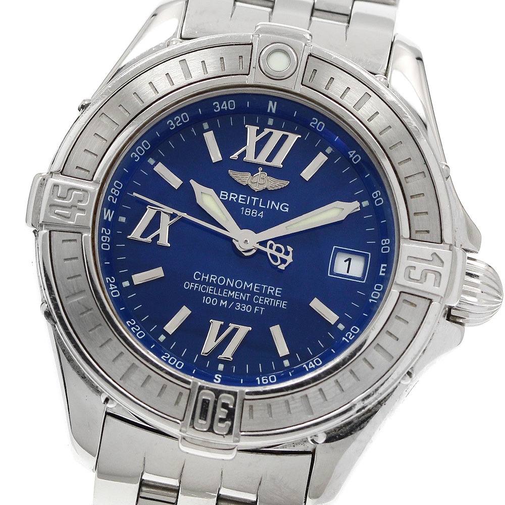 ブライトリング BREITLING A71365 コックピットレディー デイト クォーツ レディース 保証書付き_949050【中古】
