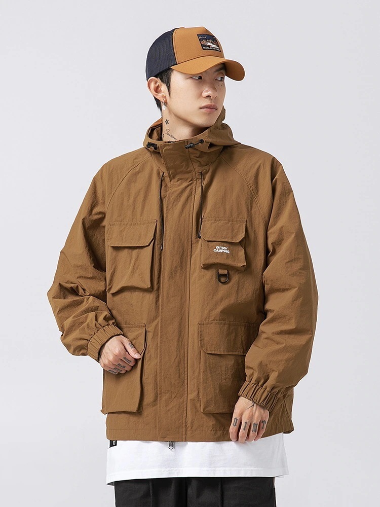 多機能 トップス ジャンバー トップス カジュアル ファスナー かっこいい アウトドア ゆったり 防风突撃衣 防水