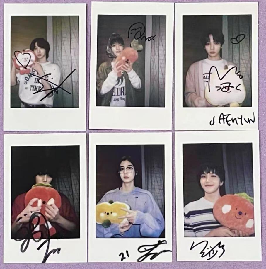 正規品 BOYNEXTDOOR 中華　一直娱 yzy青岛 果物ポラロイド　全員６枚セット