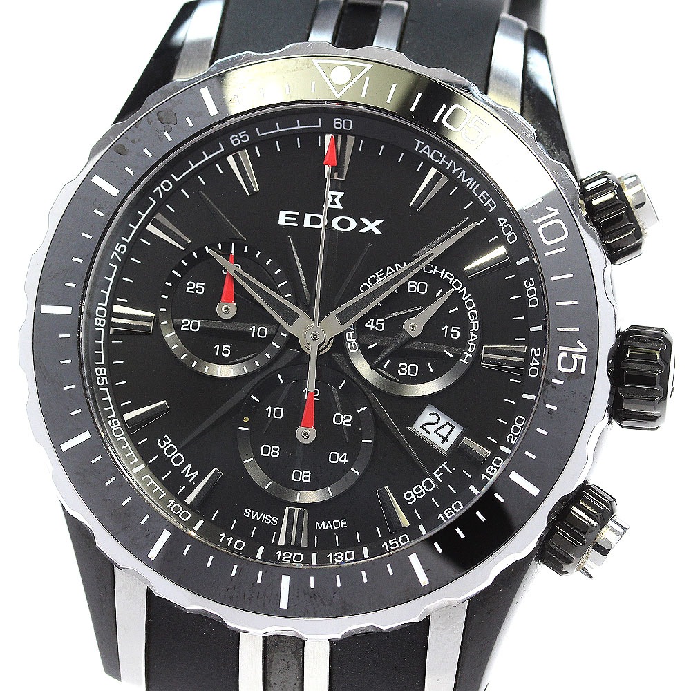 エドックス EDOX 10248 グランドオーシャン クロノグラフ クォーツ メンズ _861575【中古】 47,400円