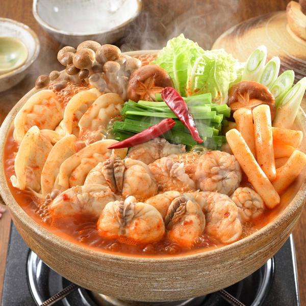 関とら本店 旨辛ふくチゲ鍋 ごまふぐちり250g トッポッキ100g 鍋用餃子96g SISK 5,022円