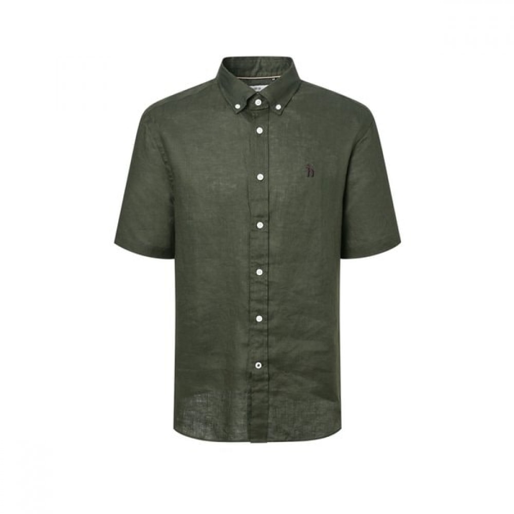 [25SS] [アイコニック] カーキリネンショートスリーブシャツHZSH5B501K2