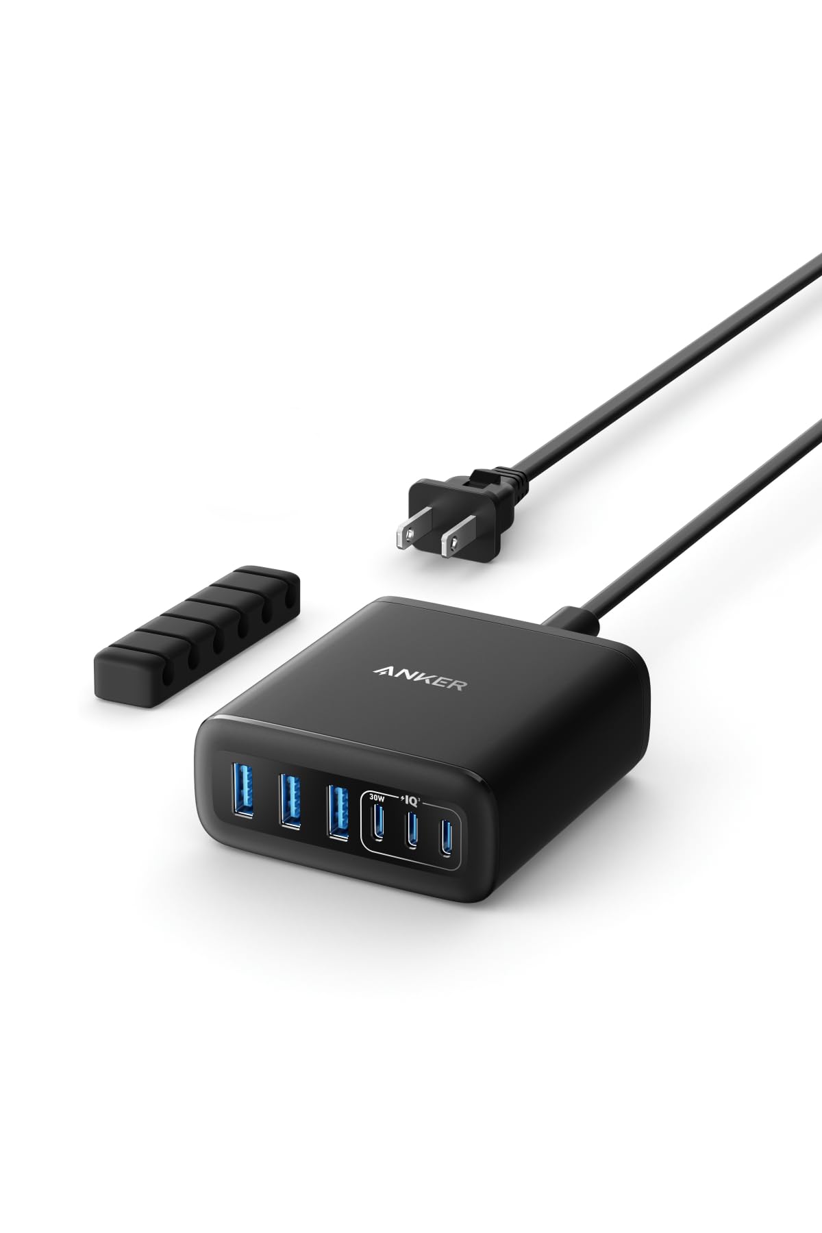 Anker Charger (112W, 6 Ports, GaN) ブラック MacBook PD対応Windows PC iPad iPhone Galaxy Android スマートフォン ノー 4,887円