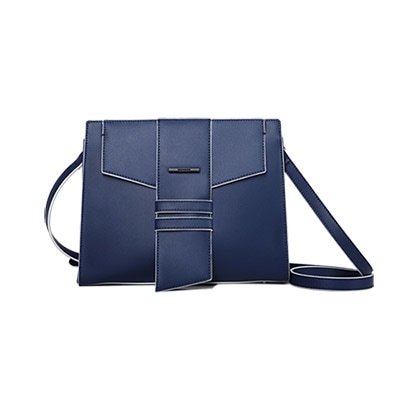 Sophie 牛革 cross bag - navy blue ネイビーブルー