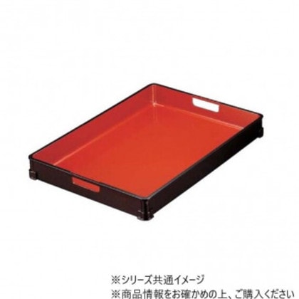 60cmコンテナ(浅) 梨地内朱 81000030