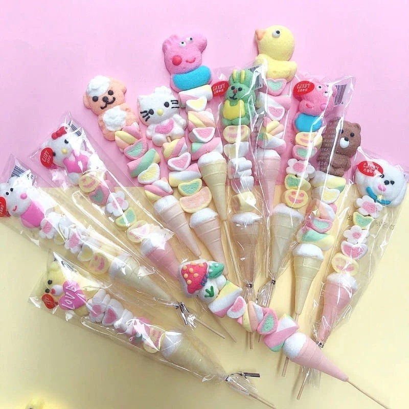 【ブロガーのおすすめ】【おいしくて止まらない】漫画マシュマロ ストリングひょうたんゼリー キャンディ ロリポップ バルク混合マシュマロ ストリング 5,303円