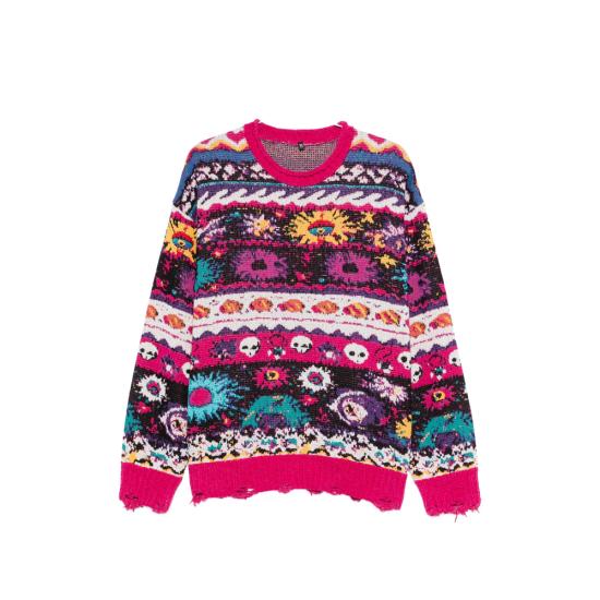 R13 Men Sweatshirts R13WY351 Y274B MUBKP BLACK PINK
