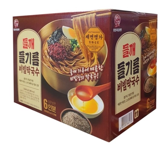 えごま 香る 辛い ビビンそば エゴマ油ビビン・マッククス 421.6g x 3EA (６人前)