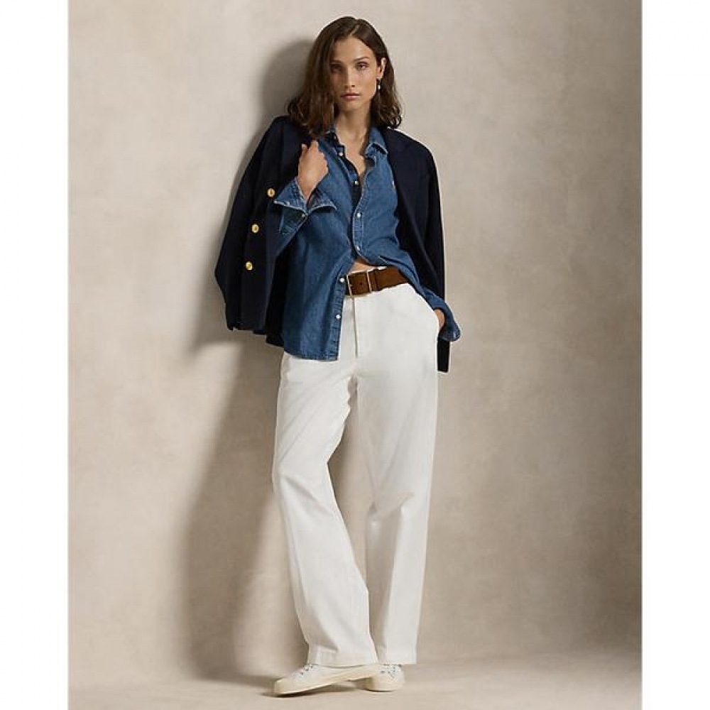 ポロ ラルフ ローレン レディース コットン チノ ストレート レッグ パンツ WMPOPNTNDL20258100