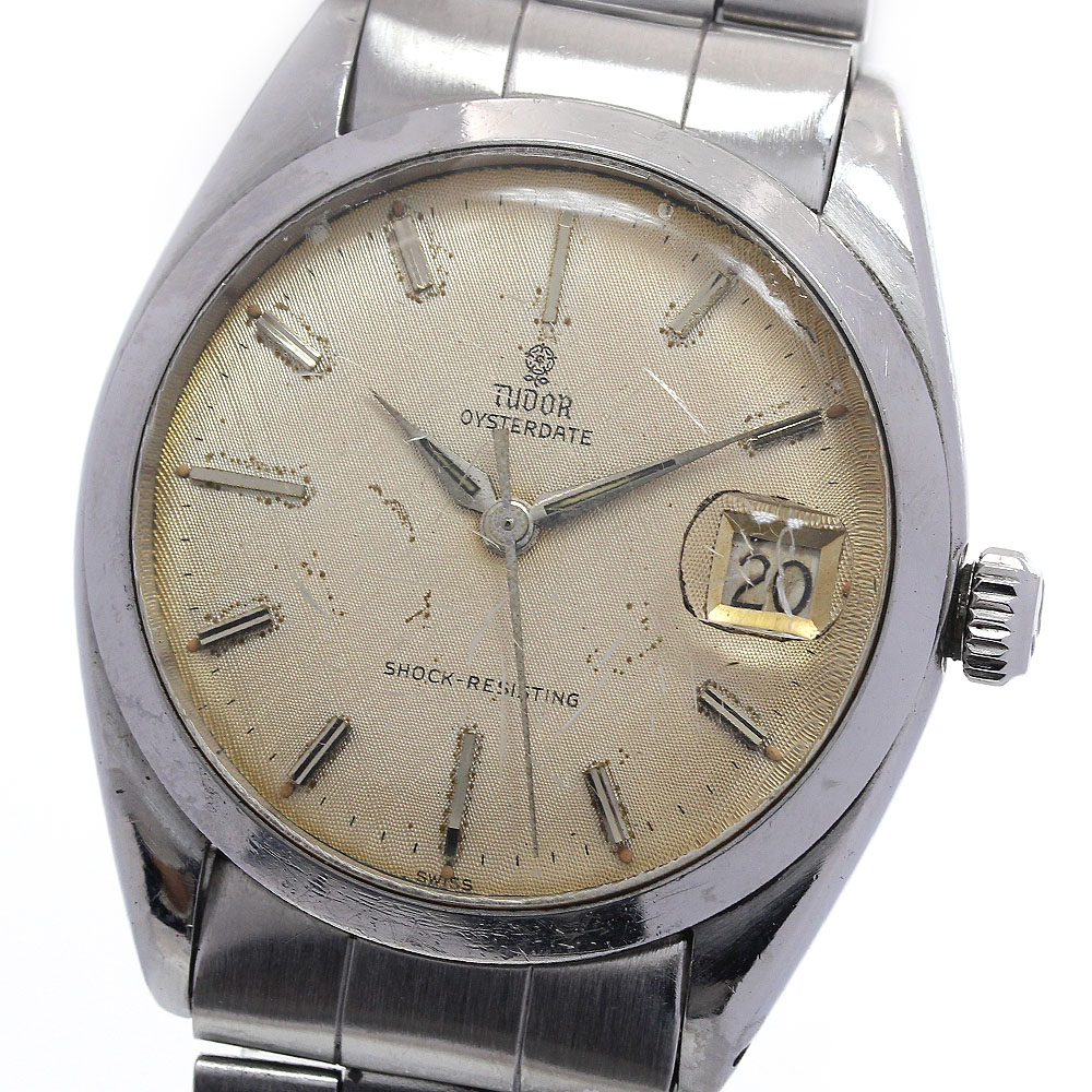 チュードル TUDOR 7962 オイスターデイト 小バラ ヴィンテージ 手巻き メンズ _830118【中古】