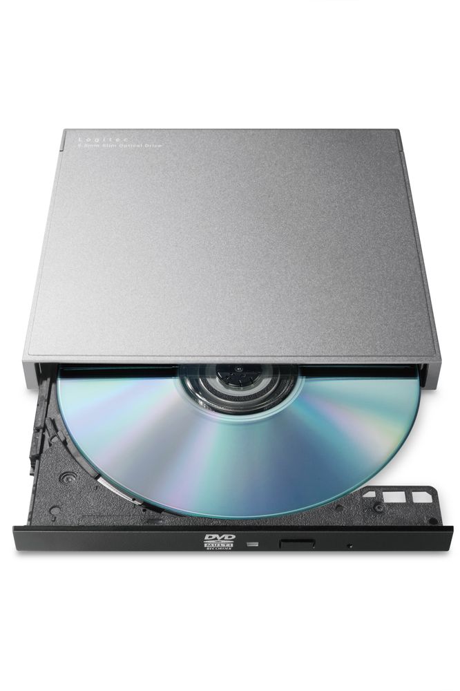 Logitecロジテック 外付け DVDドライブ CD DVD 対応 USB 3.2 Gen1 Type-Cケーブル付属 書込み/再生 バスパワー M-DISC対応 超薄型 軽量 コンパクト（グレー