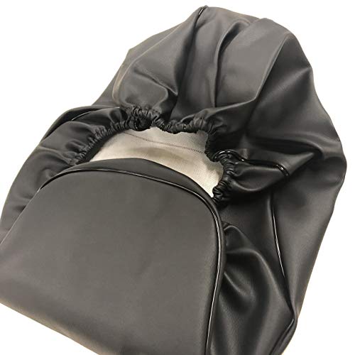 スズキ アドレス110 (CF11A) 黒 専用設計 シートカバー 被せる 強力ゴムタイプ 日本製(