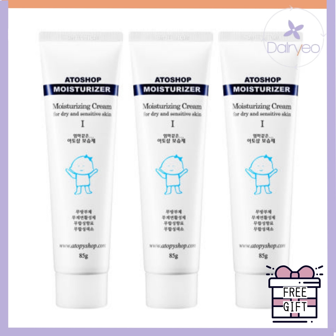アトショップ 保湿剤 85g 3個セット 韓国 化粧品 アトピー 敏感肌 保湿 悪乾性 皮膚乾燥 セラミド ジンクオキサイド 全家族使用 高保湿剤 肌のバリア機能強化