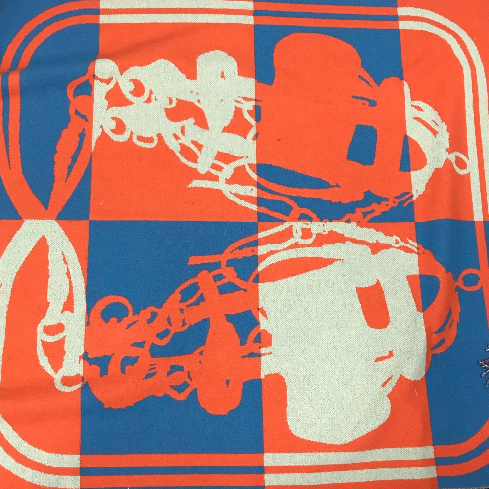 ブランケット プレード ブリッド・ドゥ・ガラ プレードBrides de Gala 毛布 インテリア フリンジ ウール/カシミヤ オレンジ