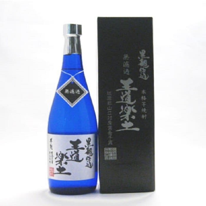 1ケース単位12本入り無濾過芋焼酎王道楽土25度720ml　12本入り専用ギフト箱入芋焼酎メーカー熊本県：(株)恒松酒造本店フ