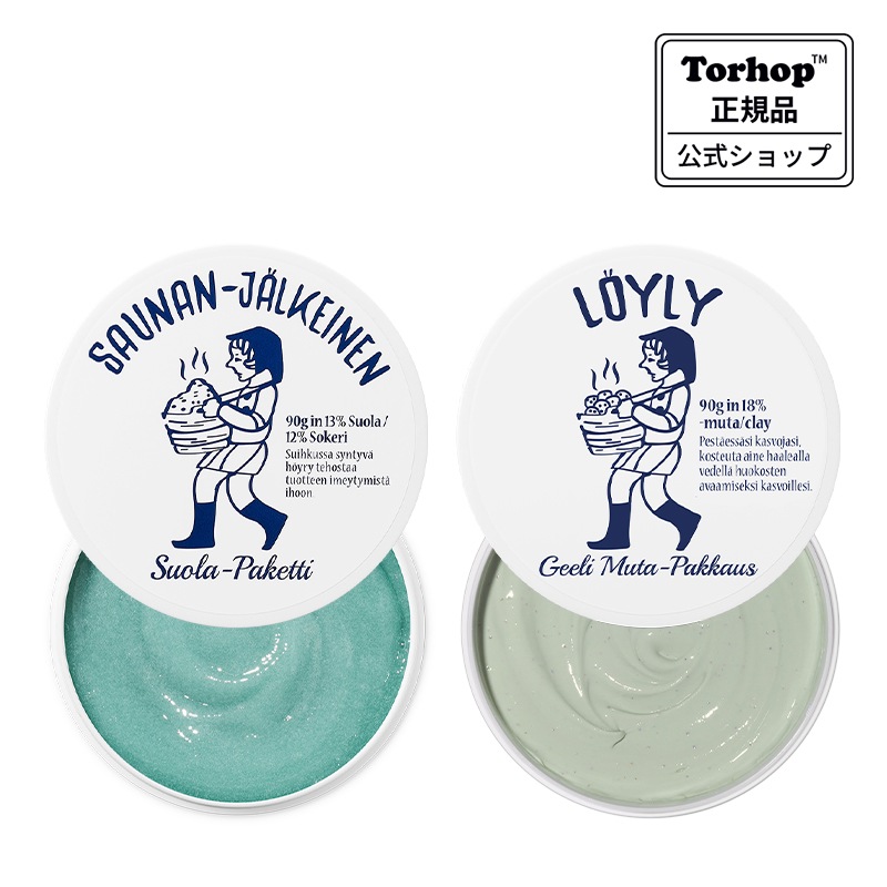 [2点セット] 温感ブルーマスク 90g + グリーンマスク 90g