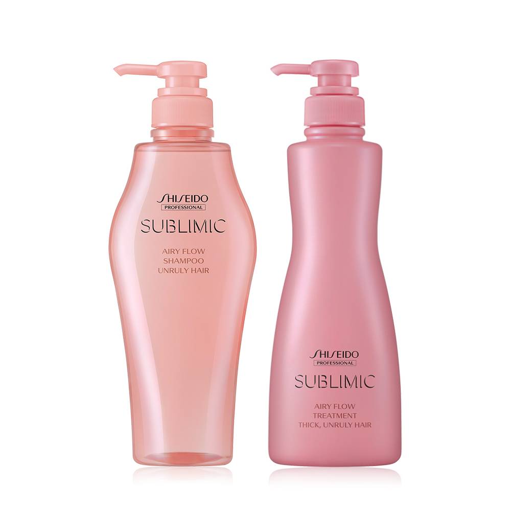 サブリミック エアリーフロー シャンプー 500ml+トリートメント(T) 500g 厚手でボサボサした毛髪用+サンプルパック 4個