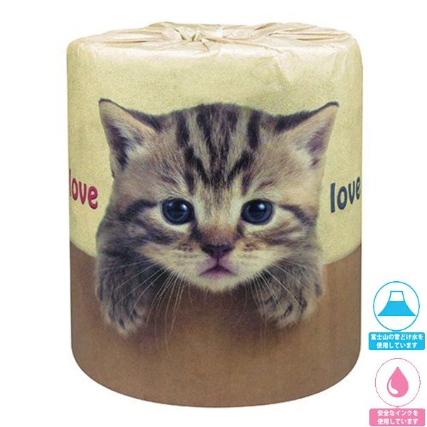 トイレットペーパー 販促用 贈答用 粗品 景品 やっぱり猫が好き ダブル30m 個包装 100個