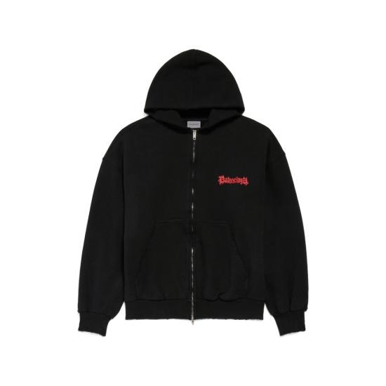 BALENCIAGA Men Sweatshirts 803264 TUVD9 1000 BLACK