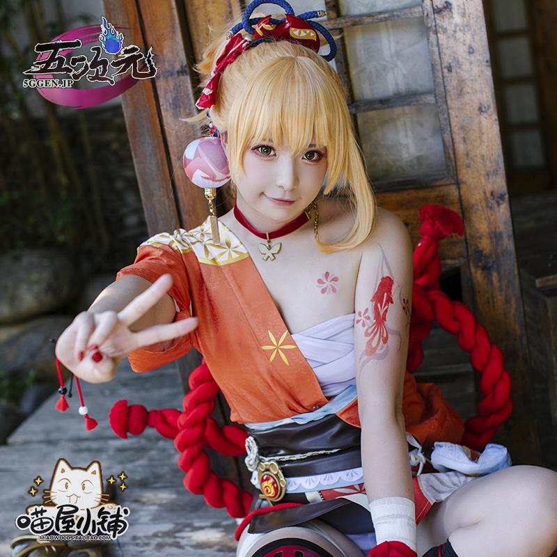 【予約商品】2026新作 Insでも話題に 猫屋小舗　原神　コスプレ　宵宮　ヨイミヤ　衣装　ウィッグ　靴　追加可