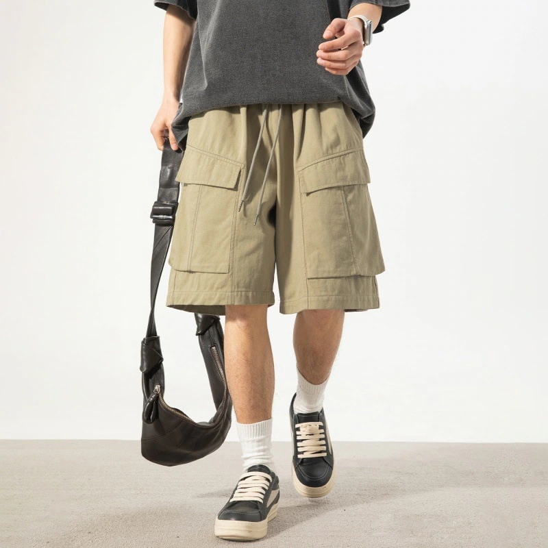 【超お得1つ買うと10個もらえる】メガ割接触冷感ボトムス メンズファッション ワークショーツ メンズ 夏 新作 ゆったり ストレート カジュアル 5本ズボン