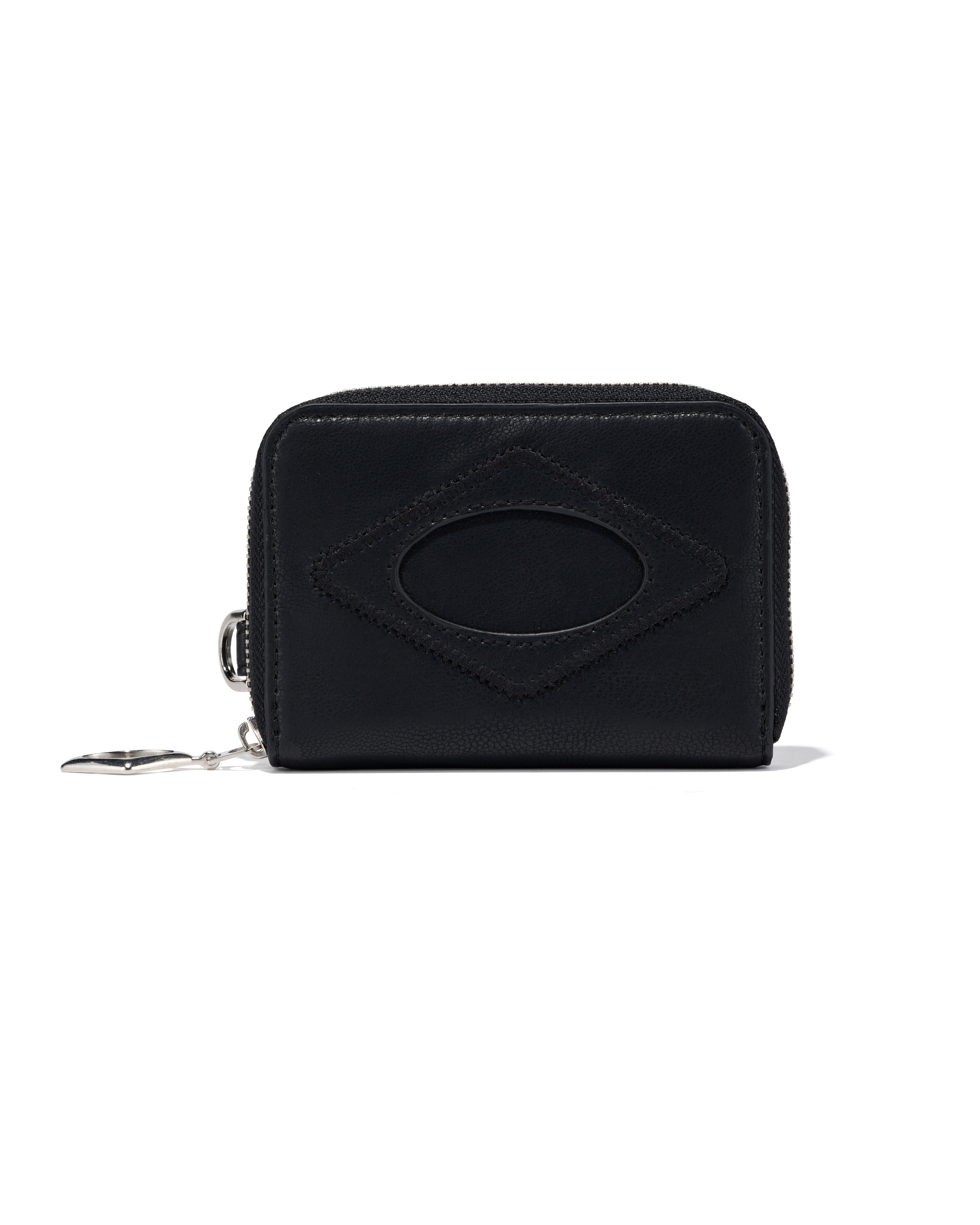 【MISCHIEF】 RHOMBUS ZIP-AROUND WALLET : BLACK