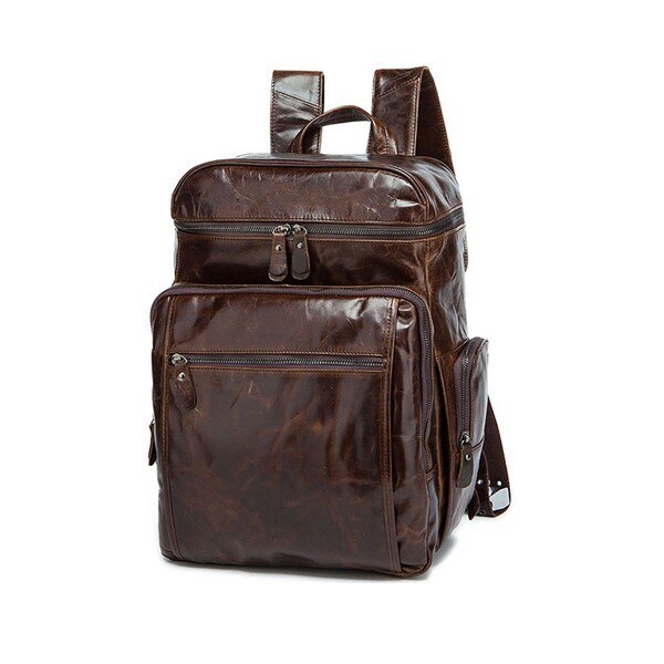 リュックサック ビジネス 牛革PC 肩掛け 男女兼用 軽量 レザー レトロ 男女兼用