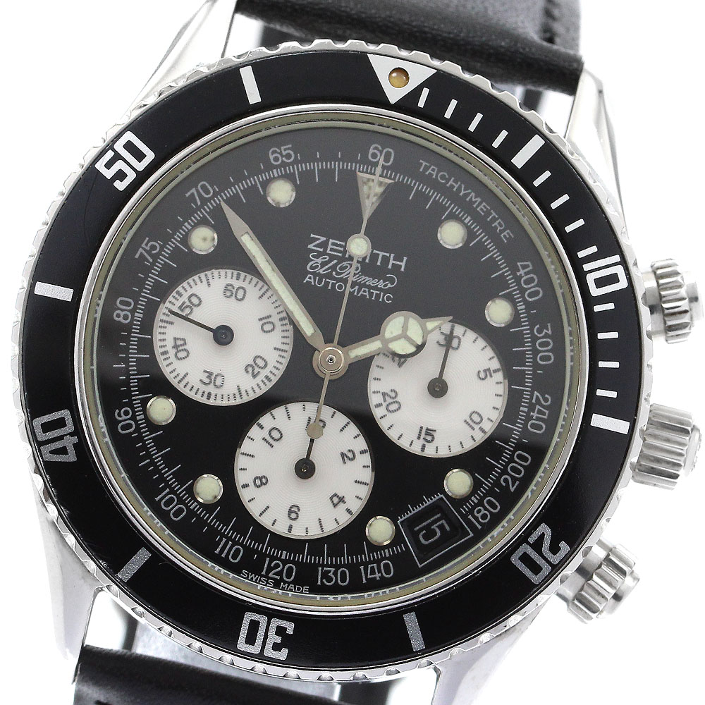 ゼニス ZENITH 02.2310.400 エルプリメロ デ・ルーカ クロノグラフ 自動巻き メンズ _895654【中古】