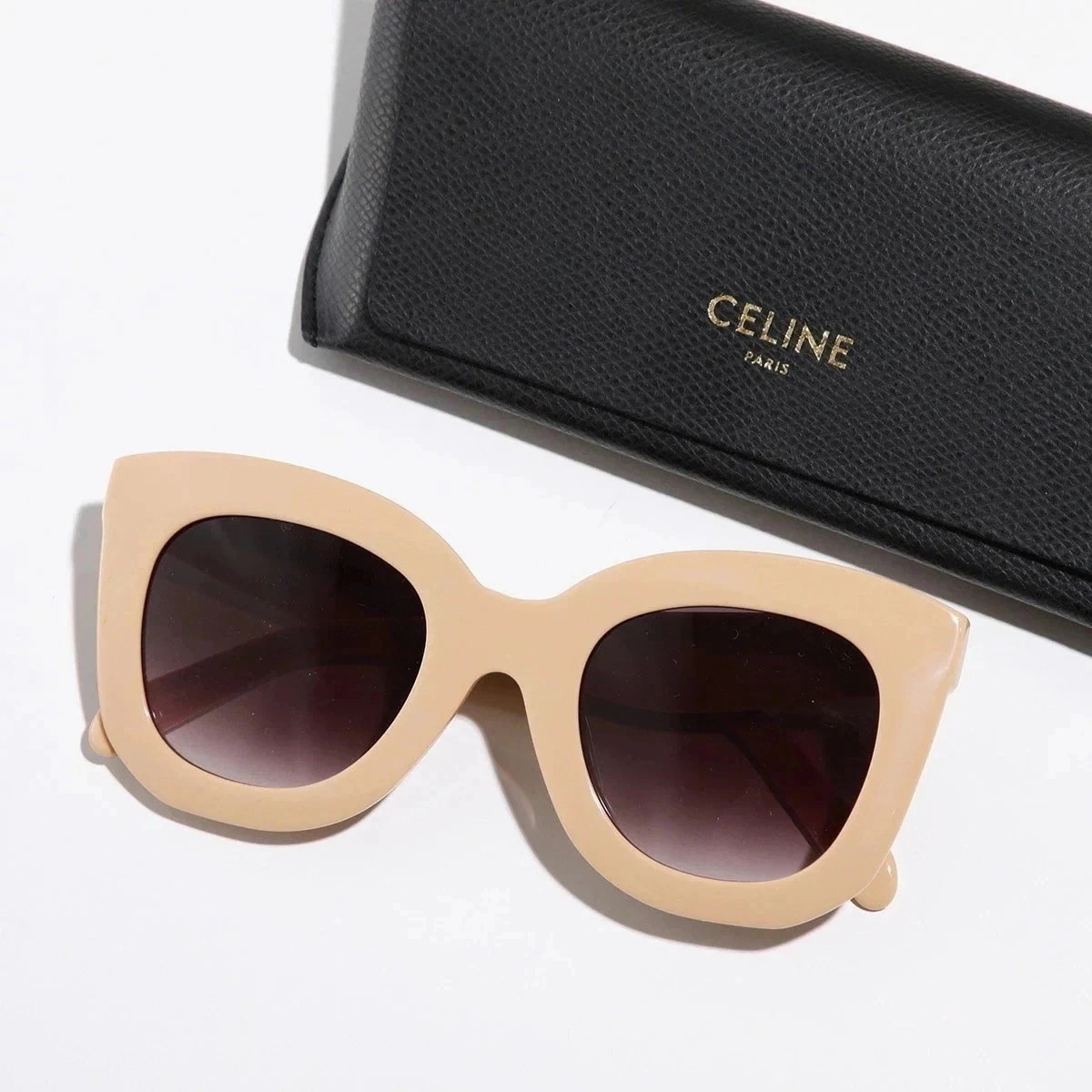 CELINE セリーヌ サングラス CL4005FN レディース ウェリントン型 ロゴ フルリム アイウェア 57Z 【ts】
