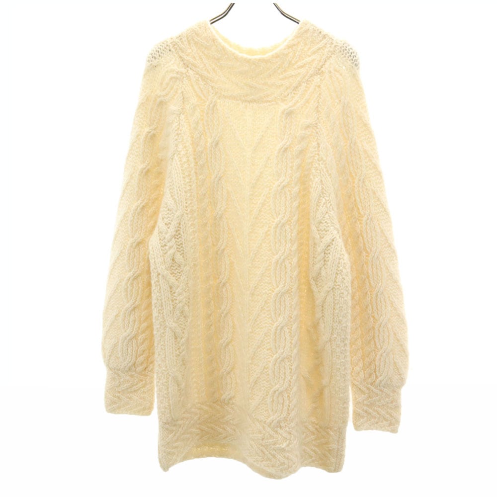 スーザンディー 90s シェットランドウールブレンド オールド 長袖 セーター S アイボリー susann d ニット レディース