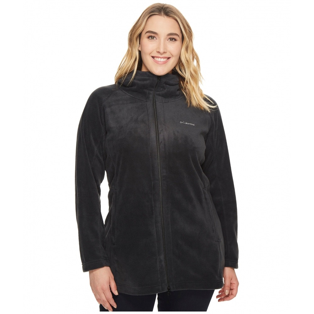 コロンビアプラスサイズベントンスプリングス II ロングパーカーブラック