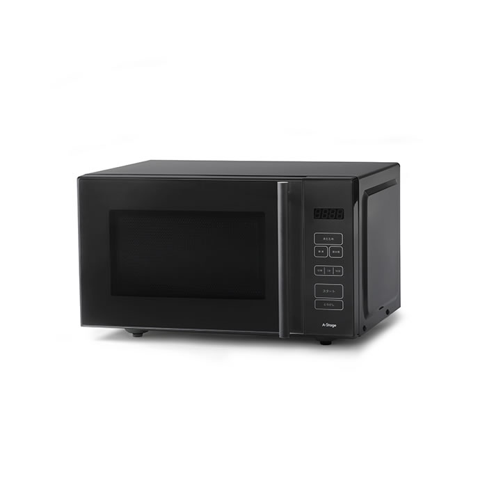 単機能 電子レンジ 18L ブラック MO01A-18BK ブラック