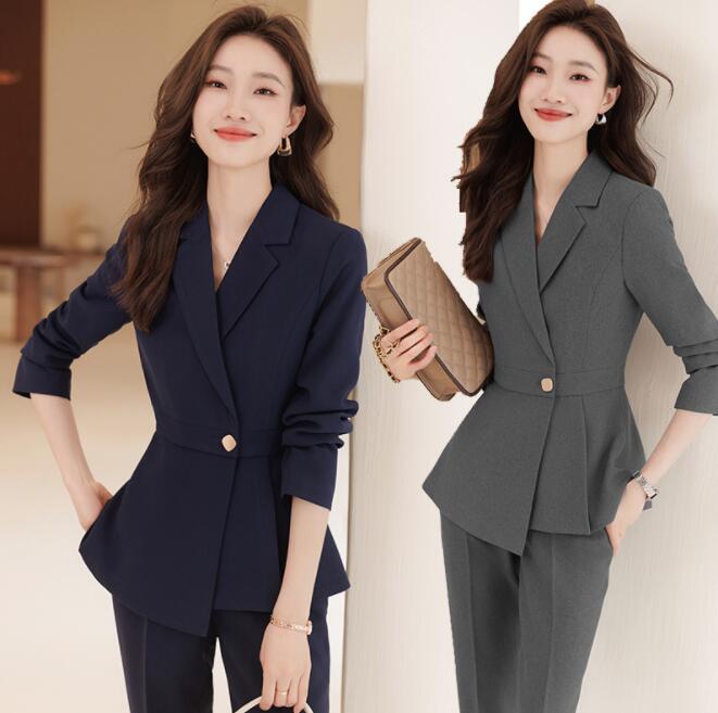 スーツ 洗える レディース パンツスーツ　セットアップ　ビジネススーツ フォーマルスーツ 2点セット 面接 就活 新卒 説明会 入社式 転職 OL 通勤服 オフィス 仕事 ストレッチ ブラック 黒 ネ