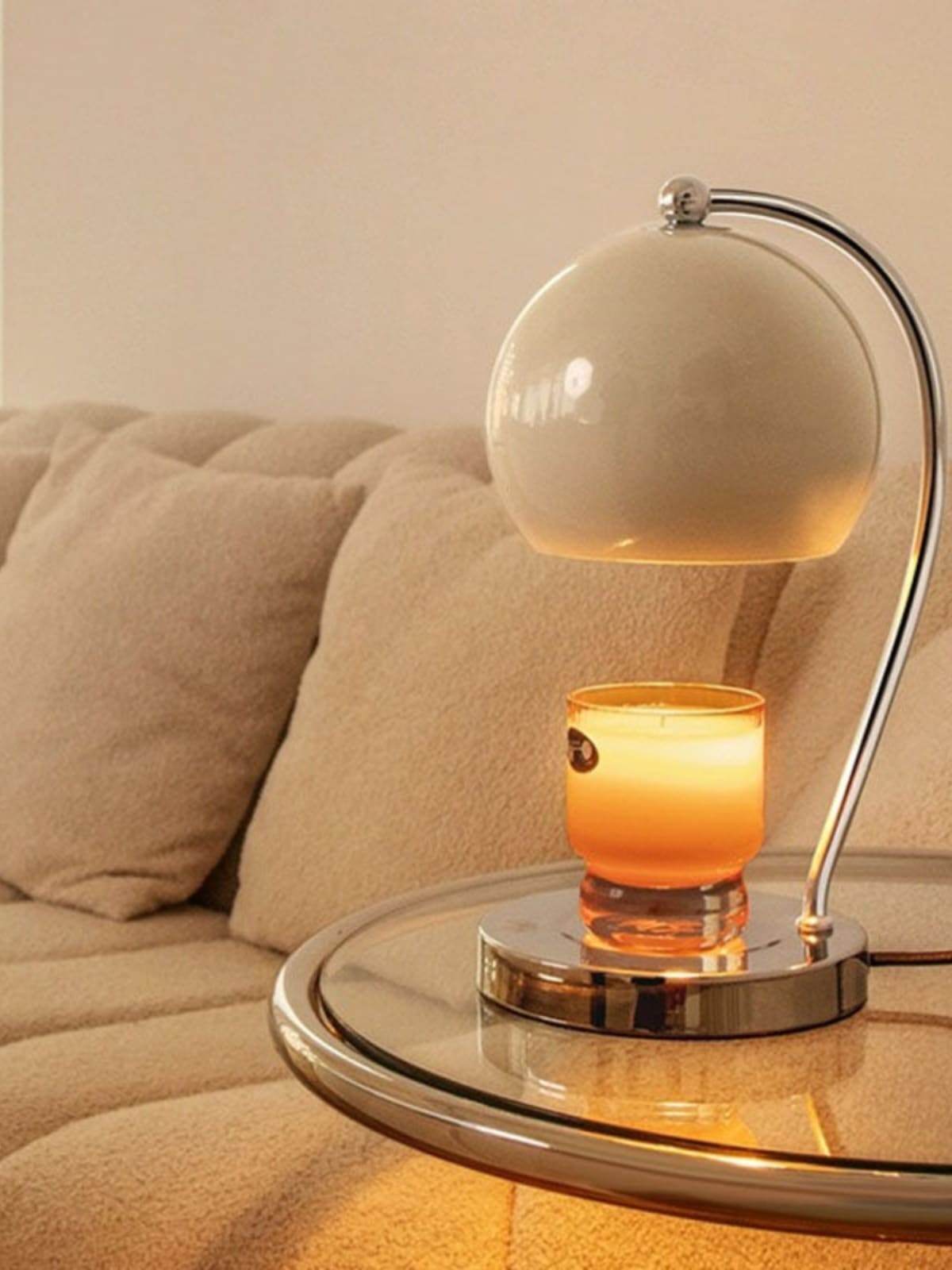 【激安本日限定】キャンドルウォーマーバナナメルトマイトランプクリームベッドサイドテーブルランプブルータリストギフトベッドルームフレグランスキャンドルメルトキャンドルランプ