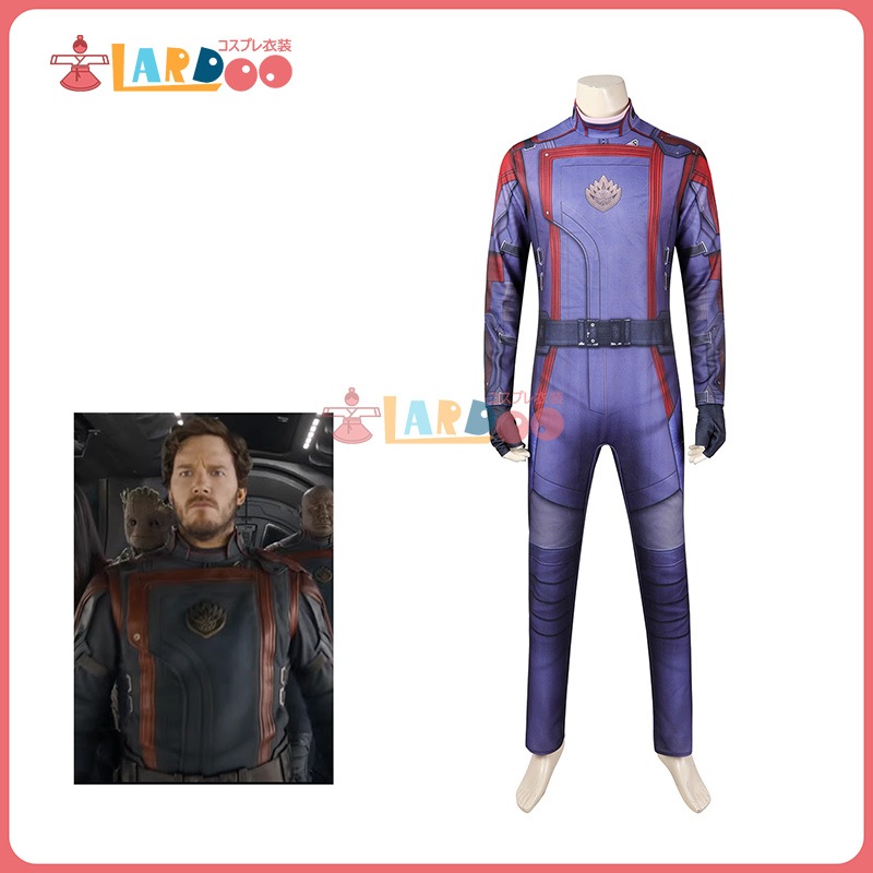 ガーディアンズ・ オブ・ギャラクシー3 スター・ロード Star-Lord ピーター・クィルPeter Quill コスチューム ゆるいボデイー コスプレ衣装305